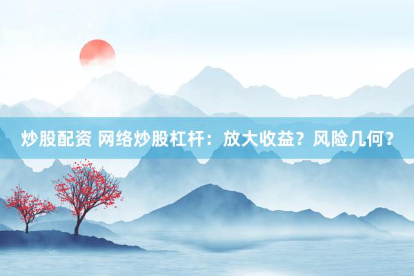 炒股配资 网络炒股杠杆：放大收益？风险几何？