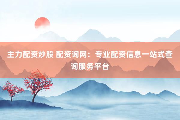主力配资炒股 配资询网：专业配资信息一站式查询服务平台