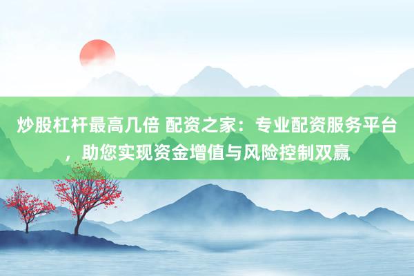 炒股杠杆最高几倍 配资之家：专业配资服务平台，助您实现资金增值与风险控制双赢