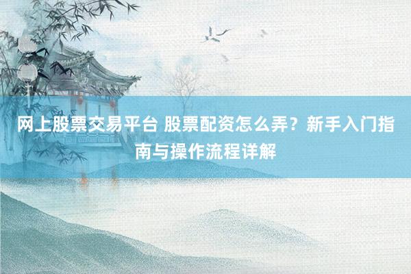 网上股票交易平台 股票配资怎么弄？新手入门指南与操作流程详解