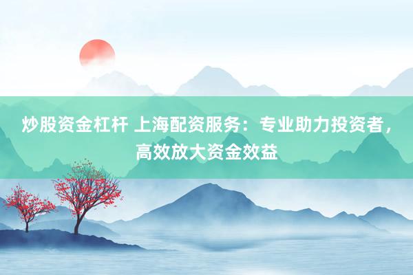 炒股资金杠杆 上海配资服务:专业助力投资者,高效放大资金效益