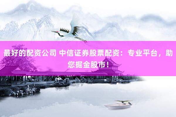 最好的配资公司 中信证券股票配资：专业平台，助您掘金股市！