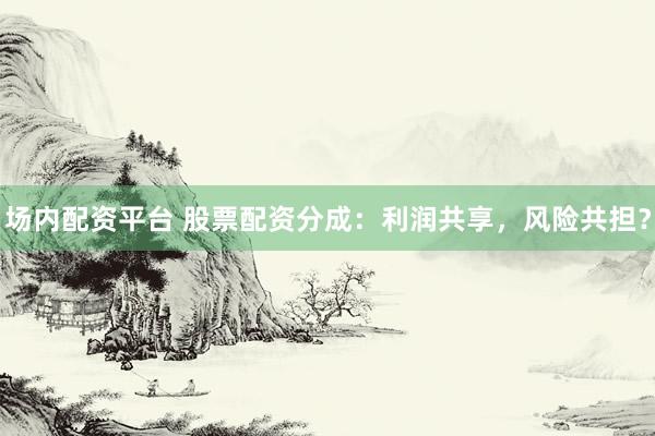 场内配资平台 股票配资分成：利润共享，风险共担？
